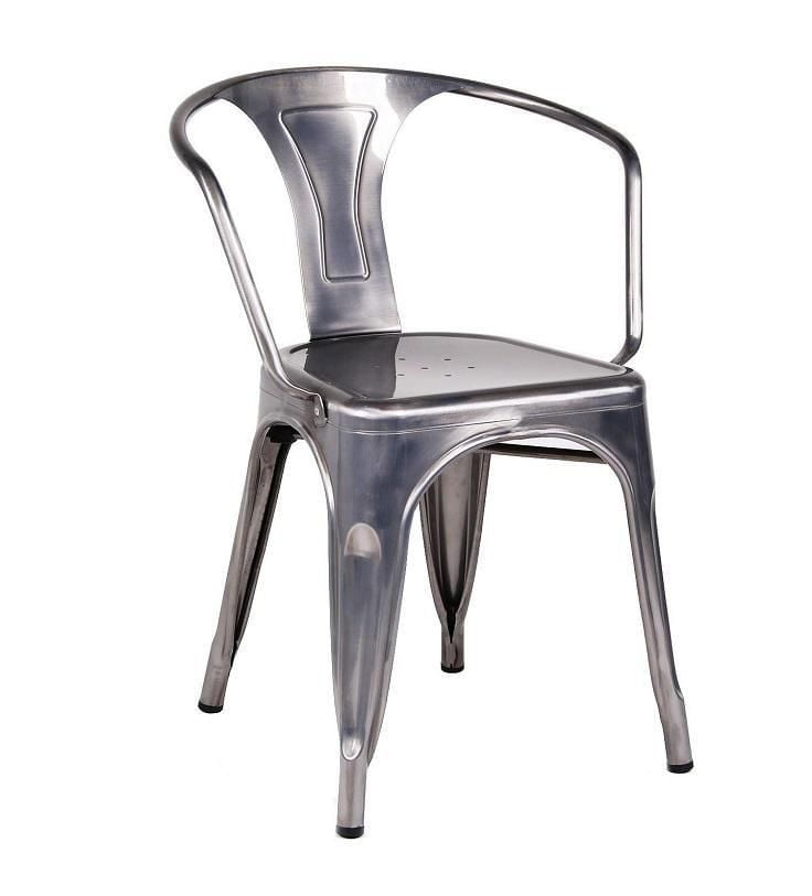 Chaise de salle à manger Take Me Home Tolix – Chaise de salle à manger moderne et robuste sans accoudoirs, idéale pour les restaurants et polyvalente pour une utilisation intérieure et extérieure