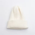 thumbnail image 2 of MEICHEN Beanie for Graceful Ladies Fashion Women's Autumn and Winter New Versatile Casual Knitted Woolen Hat Winter Accessories White, 2 of 3