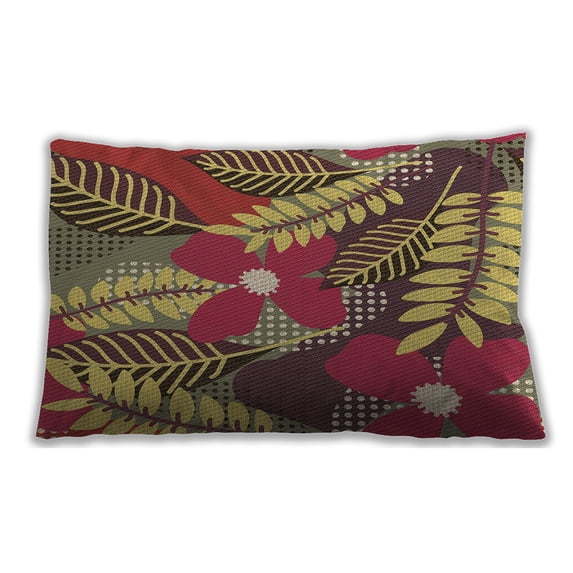Ahgly Company Indoor Rectangular Contemporary Lumbar Throw Pillow, 13 inch by 19 inch