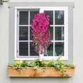 thumbnail image 6 of Artificial Hanging Flowers for Outdoors Summer Decoration, Fake Hanging Plants Faux Petunias with Eucalyptus, UV Resistant No Fade Plastic Realistic Silk Flowers for Porch Patio Balcony Indoor, 6 of 6