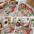 thumbnail image 5 of 2.7'x5' Area Rugs, Black Christmas Indoor Outdoor Area Rug for Living Room Bedroom, Red Truck Xmas Tree Snowflake Washable Bathroom Rugs Kitchen Floor Carpet Mats Home Decor Aesthetic, 5 of 8
