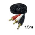 thumbnail image 2 of 3.5MM Jack Male to RCA Male 3.5MM Audio Cable Aux Cable for Mp3 Computer Sound Amplifier, 2 of 6
