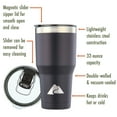 thumbnail image 3 of Ozark Trail 32 oz Vacuum Insulated Stainless Steel Tumbler, Blue, 3 of 11
