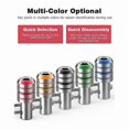 thumbnail image 4 of Bit Holder Keychain, 5Pcs 1/4 Hex Impact Drill Bit Keychain Quick Change Connect Holder Drill Screw, 4 of 5