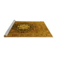 thumbnail image 2 of Ahgly Company Machine Washable Indoor Rectangle Oriental Yellow Industrial Area Rugs, 2' x 5', 2 of 4
