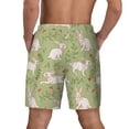 thumbnail image 4 of Fotbe Cute Rabbit And Flower Men’s Swim Trunks Quick Dry Swim Shorts Board Shorts with Mesh Lining-Medium, 4 of 9