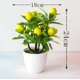 thumbnail image 4 of Zhuge Árbol frutal artificial en maceta para decoración de escritorio, planta falsa decorativa para oficina, decoración del hogar, accesorios de fotografía, tomate cherry amarillo, 4 of 5