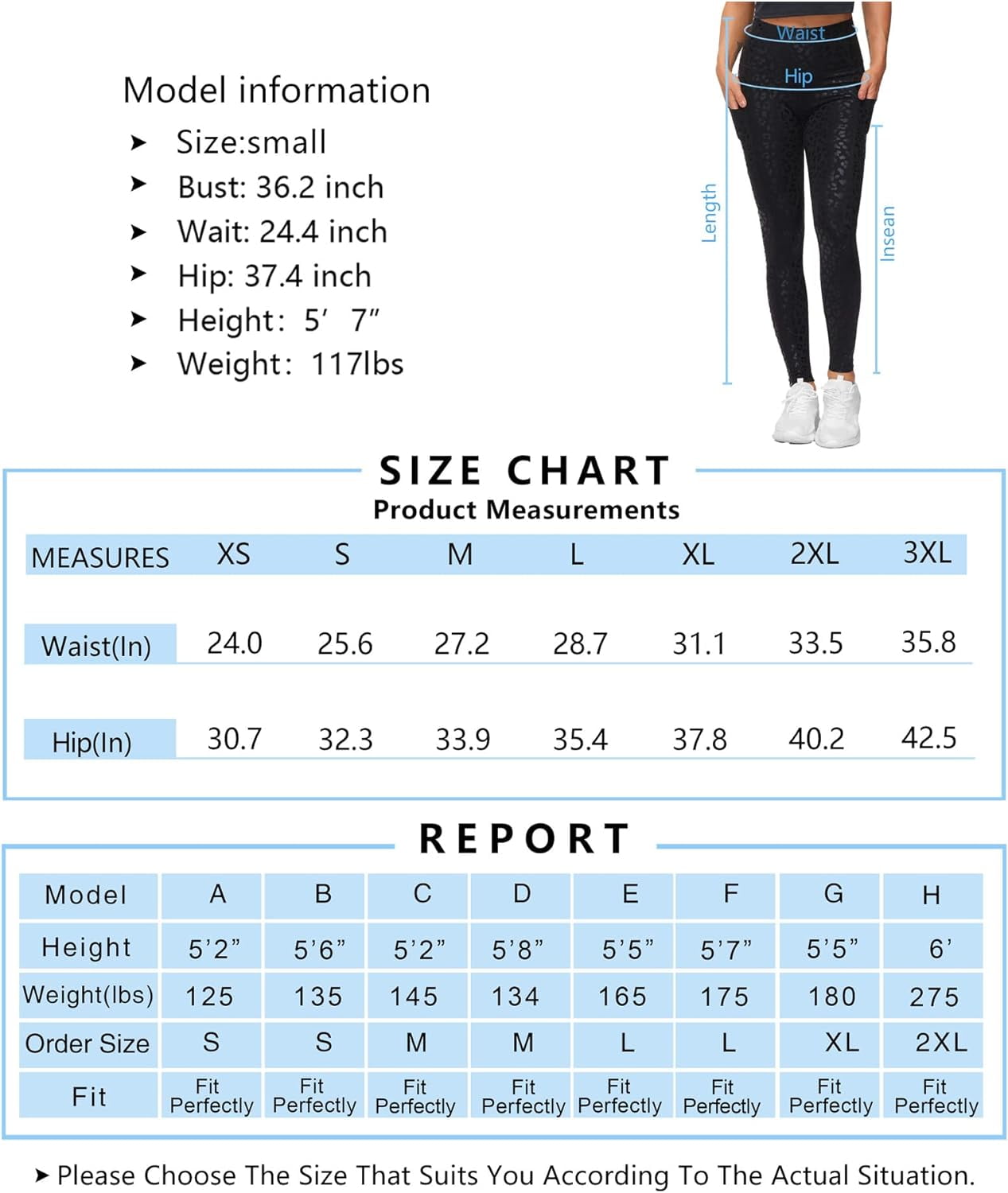THE GYM PEOPLE Thick High Waist Yoga Pants with Pockets, Tummy Control  Workout Running Yoga Leggings for Women Large Blue 