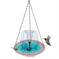 thumbnail image 3 of Baño para Pájaros Colgante con Fuente Solar Fuentes Solares para Baño de Pájaros Baños para Pájaros Colgantes para Exteriores Rosa, 3 of 5