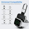 thumbnail image 2 of LEIXIUER Portable Wireless Charger Compatible with Apple Watch 9/8/7/6/5/4/3/2/1/SE/Ultra,  Magnetic Keychain Power Bank Watch Charger Travel Compatible for All Apple iWatch Series, 2 of 6