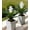 White, variant on Fake Flowers Plants for Outdoors, 2 Pcs 16.93" Bromeliad Artificial Flowers Uv Resistant Realistic Faux Flowers for Outdoor Planters Outside Porch Patio Yard Garden Indoor Decoration(White)
