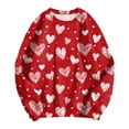 thumbnail image 4 of vigerkar Crewneck Valentine Sweatshirts for Women Trendy- Women's Long Sleeve Pullover Tops Fashion Clothes (Red, M), 4 of 9