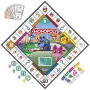 Monopoly Junior Board Game (2026), 2 Games in 1, 2-Sided Board, Preschool Game for Kids 4+