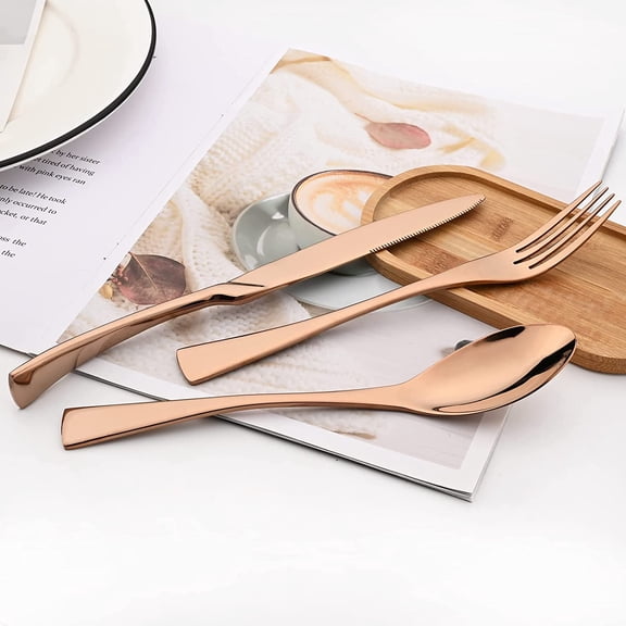24-Piece Copper Flatware Set