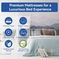 thumbnail image 2 of Vipbear 8 Inch Twin Memory Foam Mattress, Gel Green Tea Infused Tencel Cover, 75×38 Inch Medium Firm Bed Mattress, 2 of 6