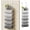 White, variant on Hanging Towel Racks for Bathroom - 6 Tier Over The Door & Wall Mounted Bath Rolled Towel Storage Organizer Holder for Small Bathroom, RV, Camper, White (Patented)