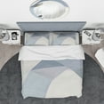 thumbnail image 3 of Designart 'Purple Geometric Bridge II' Geometric Bedding Set - Duvet Cover & Shams, 3 of 4