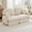Cream Beige, variant on Mintazer Chenille Cloud Loveseat Sofa with 2 Round Pillows, Easy Assembly Ergonomic Design Sofa Couch for Living Room, Bedroom, Cream