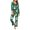 Green #5, variant on XWSHYW Pajama Set Women Leisure 2 Piece V Neck Loose Fit Sleepwear with Shorts Plus Size Geometric Pattern Sleeveless Pajama Set Gift for Women