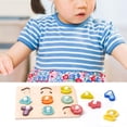 thumbnail image 3 of Rompecabezas De Madera Con Formas Para Niños, Juguetes Para Niños Y Niñas, Clasificador De Formas, Rompecabezas Con Forma De Bebé, Reconocimiento De Color, Regalo Educativo Temprano A Juego Vogacara FN007535-01, 3 of 6