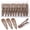 Brown, variant on 100Pcs Snap Hair Clips,2 Inch Hair Barrettes Hair Clips For Women, Metal Mixed Color, Hair Barrettes For Women Hair Snap Clips