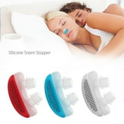 Anti-Snoring Device - White Anti-Snore Silica Gel Vents Anti Snore Sleep Apnea Nasal Dilators Stop Snoring 2 in 1 Anti Snoring Air Purifier HITC