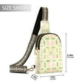 thumbnail image 2 of FORMRS Womens Crossbody Sling Bag Travel Daypack Shoulder Chest Backpack, Light Green Geometric, 2 of 7