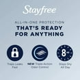 thumbnail image 5 of Stayfree Maxi Pads Super Feminine Pads, No Wings, Jumbo Pack, 48 Ea, 2 Pack, 5 of 6