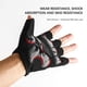 thumbnail image 4 of Sonducket 2 piezas de guantes de ciclismo para hombre, Protector deportivo antideslizante para exteriores, verano, a prueba de golpes, antisudor, Ciclismo Negro SG, 4 of 6