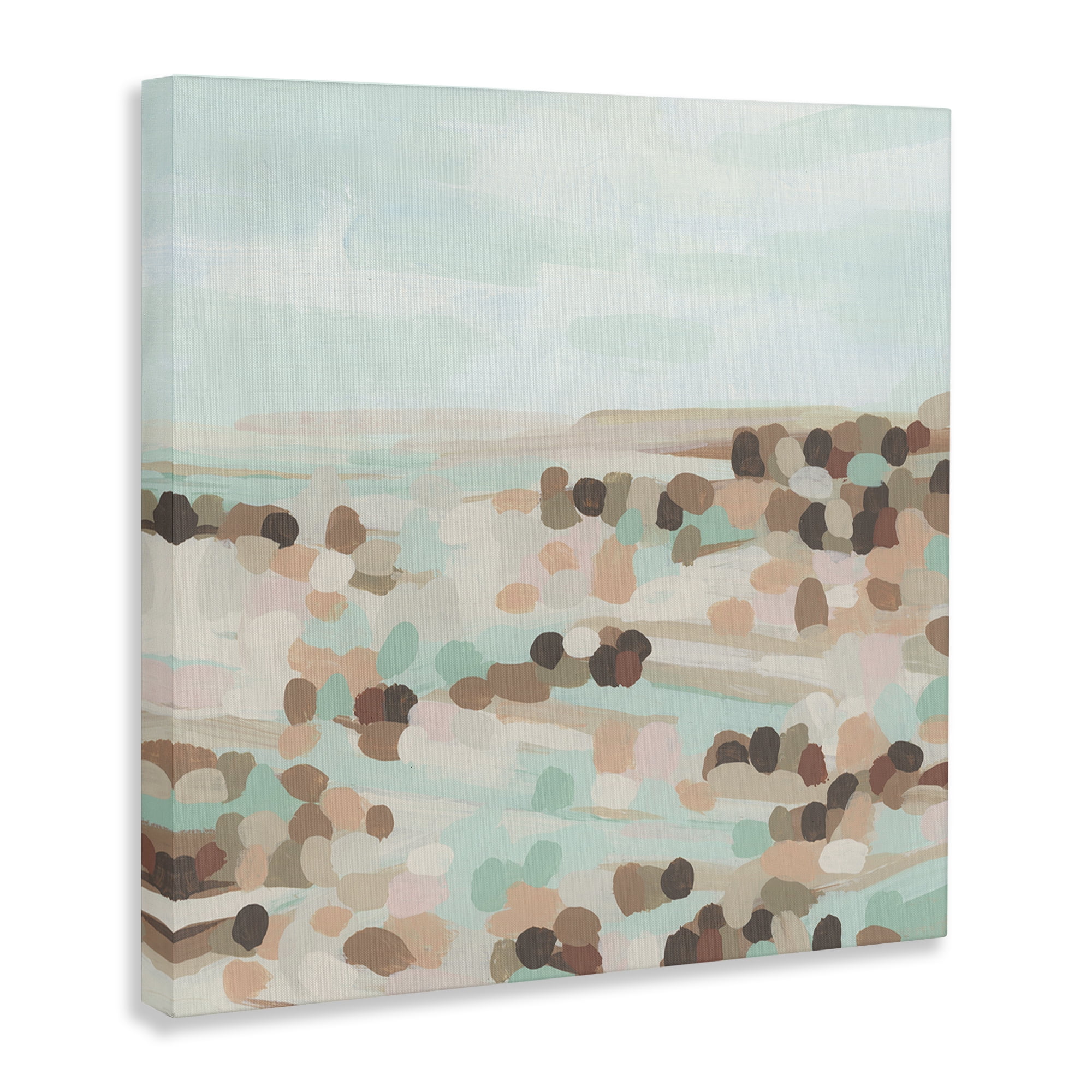Stupell Industries Desert Landscape Impression Landscape Painting Gallery Wrapped Canvas Art Print Wall Art, 24 x 24