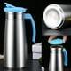 thumbnail image 4 of Hervidor de Agua de Acero Inoxidable para Puerta de Refrigerador con Tapa, Jarra de Agua Fría de Gran Capacidad (1,3 L) para Té, Jugo, Café y Leche, Sin Olores, Plateado, 4 of 7