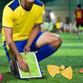 thumbnail image 5 of KAKOWELY 1 juego de banderines de penalización deportivos, banderines de penalización de fútbol, banderines de penalización de fútbol pequeños con bolsa de frijoles para el árbitro., 5 of 5