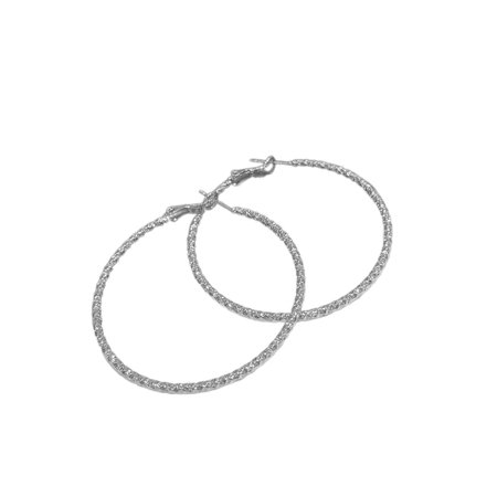 DESIGNICE Earrings,Silver Needle Large Hoop Design Stud Earrings for Women,French Chic Luxe Style Flat Back Earrings,Style1