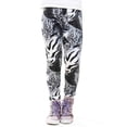 thumbnail image 2 of Kid's Velour Printed Leggings, Black/White Zebra mixed Animal&nbsp;, S, 1 Piece, 2 of 3