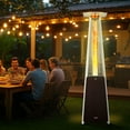 thumbnail image 4 of VEVOR 48,000 BTU Propane Patio Heater – Pyramid Outdoor Heater with Wheels, Bronze Finish for Garden, Deck, and Patio, 4 of 12