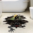 thumbnail image 2 of Halloween Atmosphere Sticker Decorative Wall Sticker (broken Wall Castle Crow Monster House 30*90cm 2 Pieces), 2 of 5