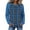 158#Blue, variant on Women Crewneck Tops Plaid Print Raglan Sleeve Thermal Casual Fall Shirt