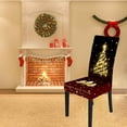 thumbnail image 2 of Set of 6 Christmas Dining Chair Slipcovers Stretch Parsons Chair Covers Christmas Tree Printed Christmas Decoration Removable Washable Furniture Chair Covers Protector for Kitchen Home Hotel, 2 of 6