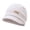 White, variant on Black Unisex Snow Thermal Stocking Caps Chemical fiber blends Winter Hats Ear Covers for Men Women-Warm Daily Headwear One Size
