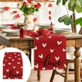 thumbnail image 1 of Boovnll Valentines Day Table Runner, 13x47" Valentine's Day Printing Table Runner, Valentines Table Runner for Holiday Kitchen Dining Table, Party Decor, Valentines Day Decorations, 1 of 6