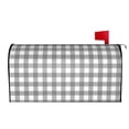 thumbnail image 3 of Fotbe Gray Checkboard Mailbox Covers Post Letter Box Cover Garden Decor Standard Size-21x18 in, 3 of 9