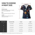 thumbnail image 5 of Naloa Solar System Print T-Shirts Short Sleeve V Neck Tees for Women Fashion Tops Trendy Lightweight Soft Casual Summer Outfits Clothes, 5 of 5