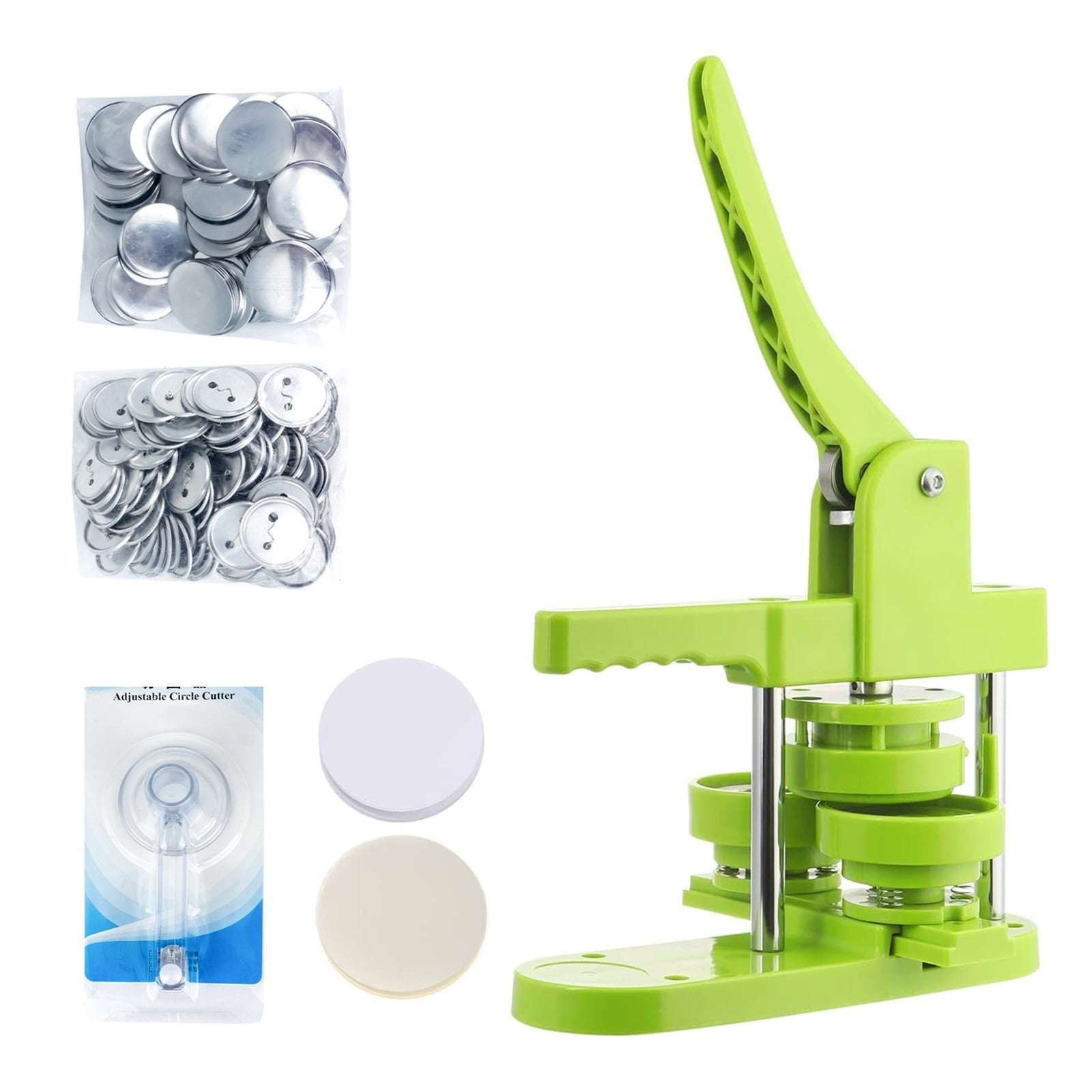 DIY Pin Badge Button Maker Machine Kit Badge Press Button Making Mould Machine Badge Punch Press Maker Machine Pin Button DIY Making Set