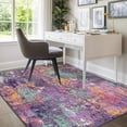thumbnail image 6 of Soft Area Rugs 5'x7' Multi-Color Abstract Design for Entryway and Home, 6 of 7