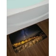 thumbnail image 2 of Wyoming Bath Mat, Starry Autumn Night View Photo with Milky Way Aspen Trees and Tetons, Plush Bathroom Decor Mat with Non Slip Backing, 29.5" X 17.5", Multicolor, by Ambesonne, 2 of 2