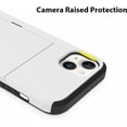thumbnail image 4 of for iPhone 12 Pro Case with Card Holder Slot, [Heavy Duty  Grade Protection] [Dual Layer Shockproof] [Hidden Wallet] for Men & Women White, 4 of 6