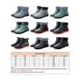 thumbnail image 2 of Woobling Mens Comfort Rain Boots Walking Water-Resistant Plush Lining Garden Booties Non-Slip Work Boot Faux Fur  Red 8.5, 2 of 6