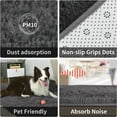 thumbnail image 5 of Homore Cute Fluffy Velvet Carpet Soft Washable Area Rugs for Bedroom/ Living Room Decoration,8'x10',Dark Gray, 5 of 7