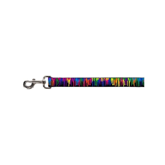 Bright Coloful Rainbow Paint Splatter Dripping Fun Animal Pet Dog Cat Leash