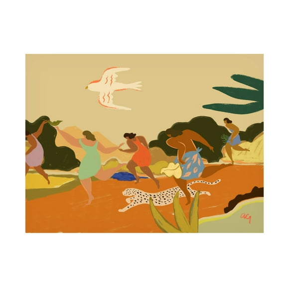 Trademark Fine Art Arty Guava Run Canvas Wall Art